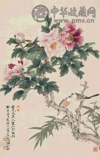 俞致贞 刘力上 花鸟 镜心 设色绢本