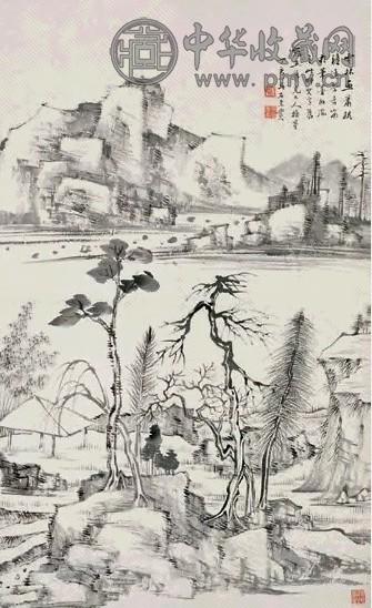 複製/倪/雲林/山水画賛/東屋画賛/工芸/布袋屋掛軸HJ-629 真作/寿山/花鳥燕図/絹表装/布袋屋掛軸HD-419