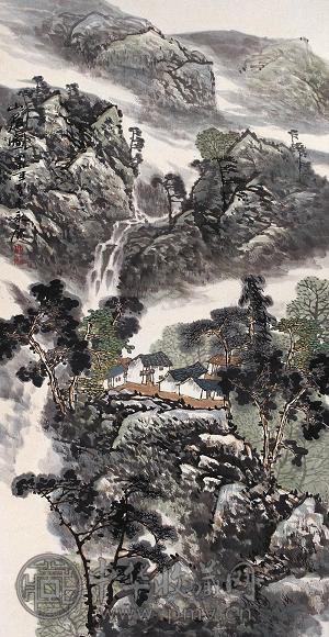 孙永康 绿荫静居 镜心