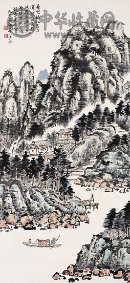 沈迈士 1978年作 层峦叠绿 镜心 设色纸本