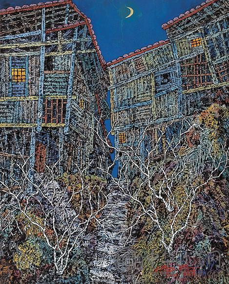 李明伟 苗岭夜静 镜心