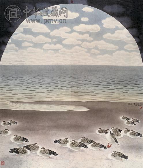 杨振中 滨海一隅 镜心