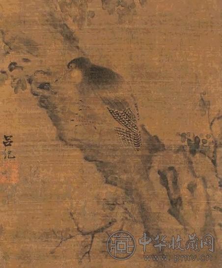 吕纪(传) 花鸟 立轴 设色绢本