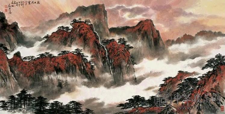 魏照涛 2004年作 慧日照寰宇 镜心 设色纸本