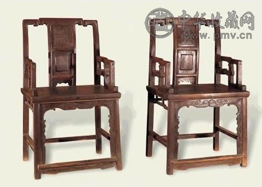 清后期 柞榛木扶手椅(8件)