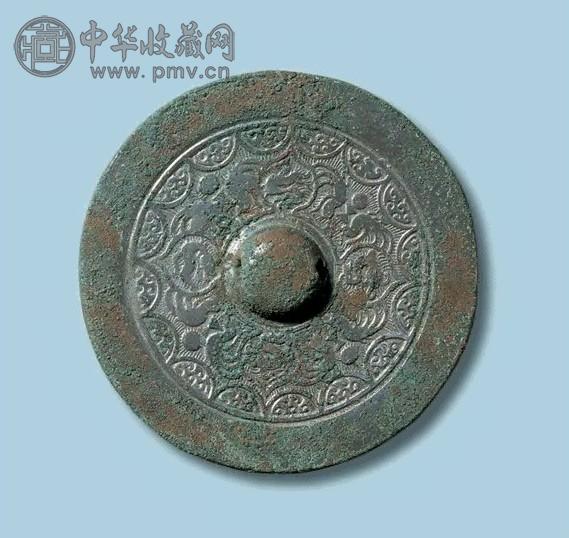 魏晋南北朝 变形四叶瑞兽对凤镜