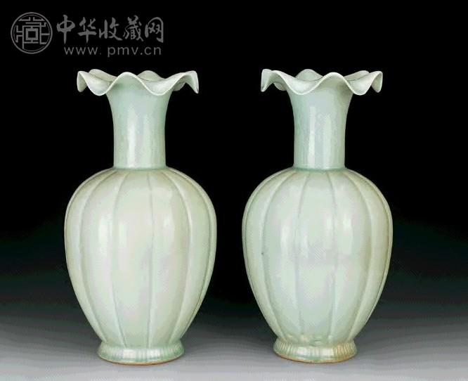 元 豆青大瓶(1对)