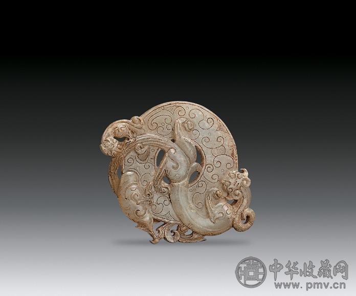 战国 出廊螭龙浮雕璧