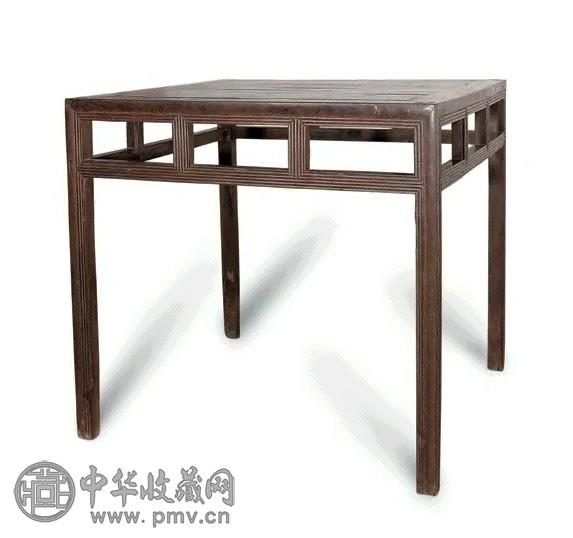 清 鸡翅木六僊桌 清 鸡翅木六僊桌