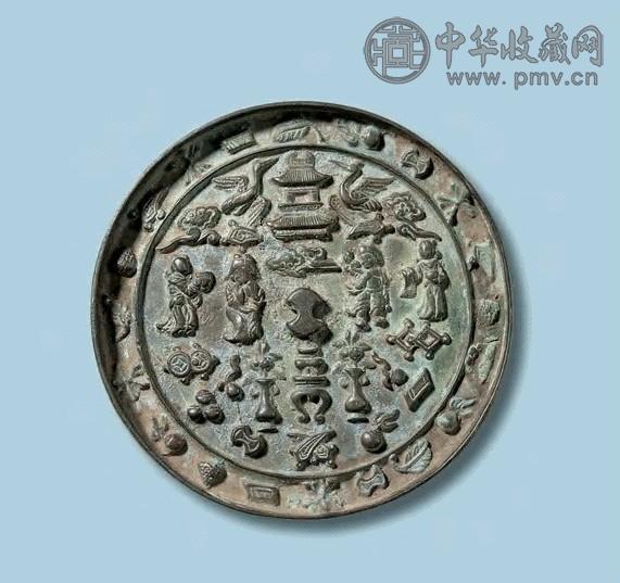 明代 人物多宝镜