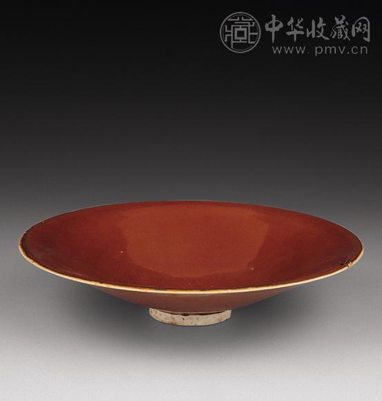 宋 定窑酱釉碗