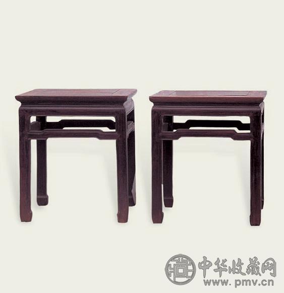 清 红木方凳(2件)