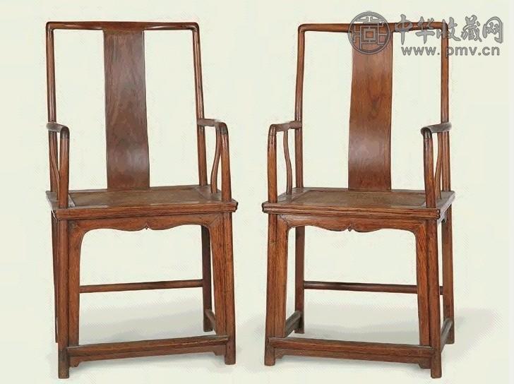 民国 黄花梨官帽椅