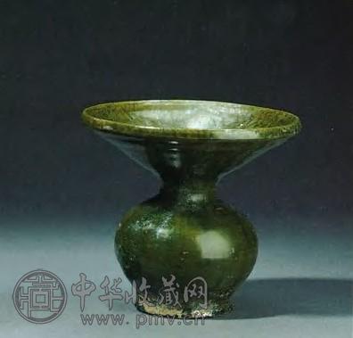 辽 绿釉渣斗