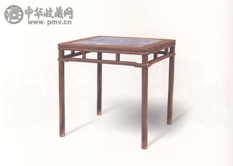 明 黄花梨圆包圆方桌