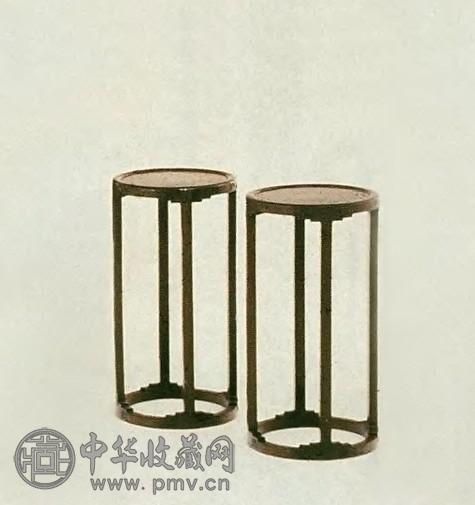 民国 红木圆茶几(1对)