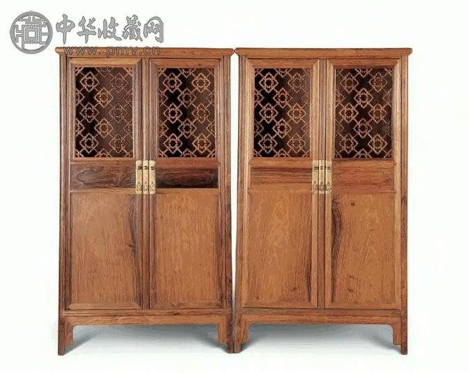 黄花梨明式书柜(1对)