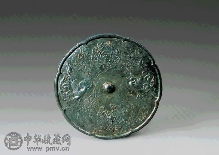 唐 双孪长绶带镜