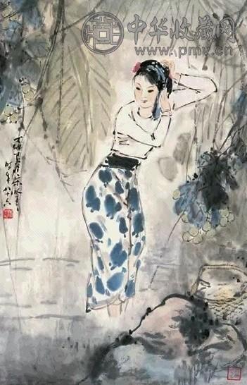 宋吟可 人物 镜心 设色纸本