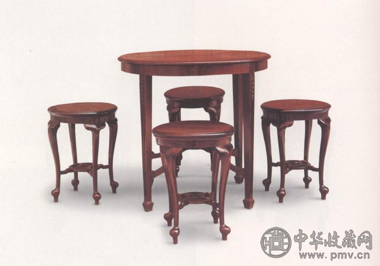 民国 红木圆桌凳(1套)