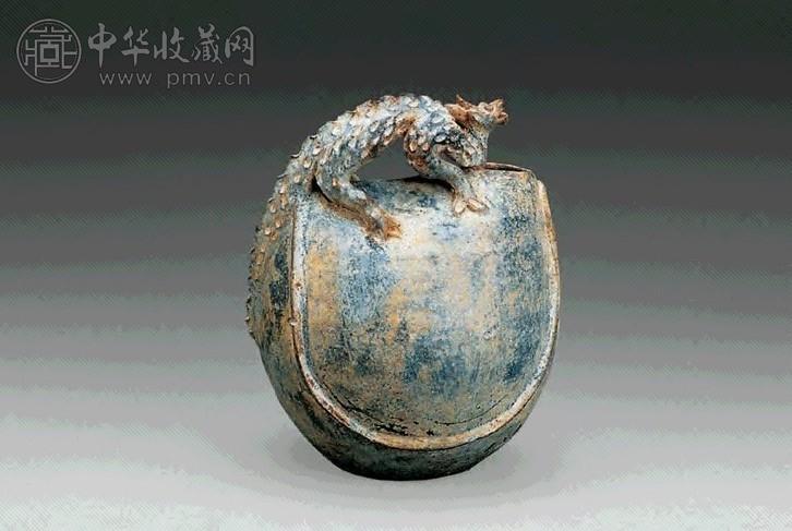 辽 黑釉皮襄壶