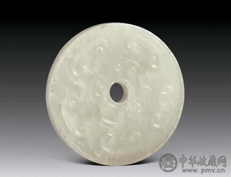 清中期 白玉谷纹璧