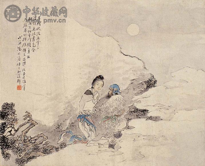 沈心海 人物 立轴