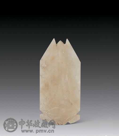 汉 青白玉八刀蝉 汉 青白玉八刀蝉