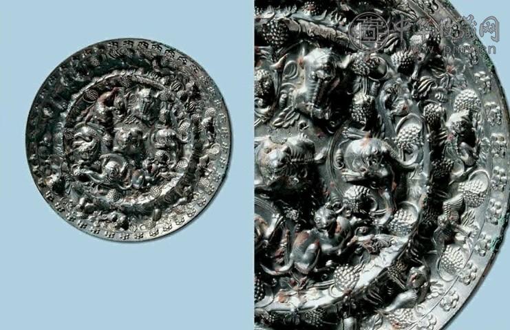 唐 海兽葡萄镜