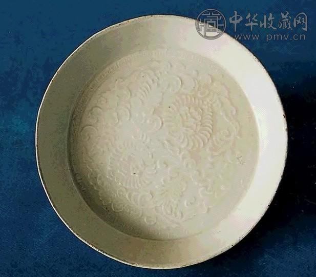 宋 定窑印花盘