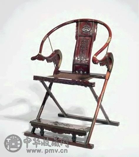 清早期 黄花梨大师交椅