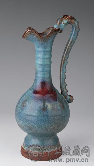 金 钧窑龙柄水注