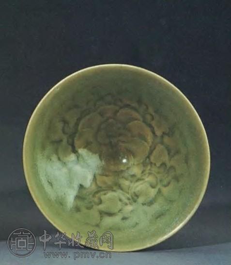 宋 耀州窑刻牡丹纹碗