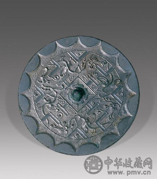 西汉 四龙规矩铭文镜