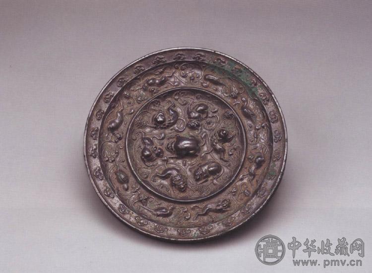 唐 海兽葡萄纹铜镜
