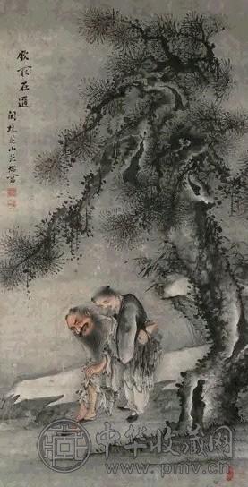 范瑞 钦取在迩 立轴 设色纸本