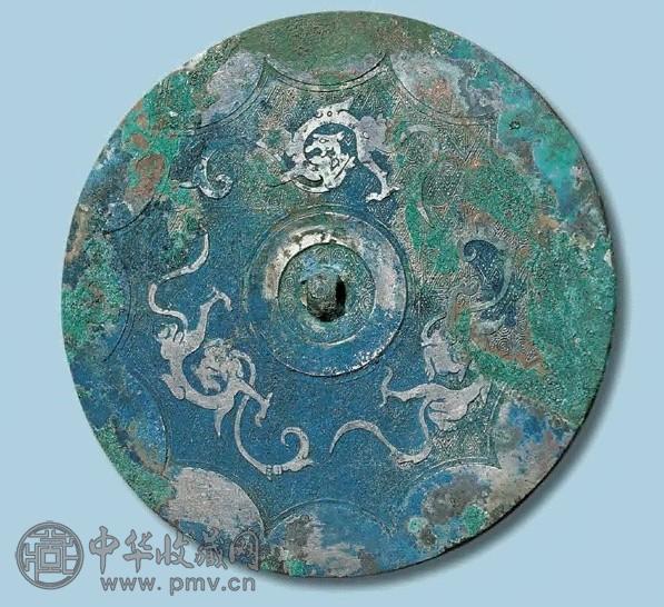 战国 夔龙纹镜