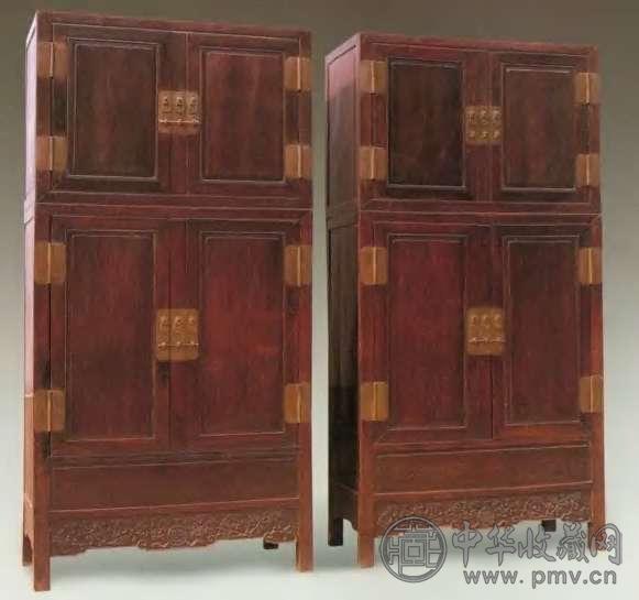 清 红木顶箱柜(2件)