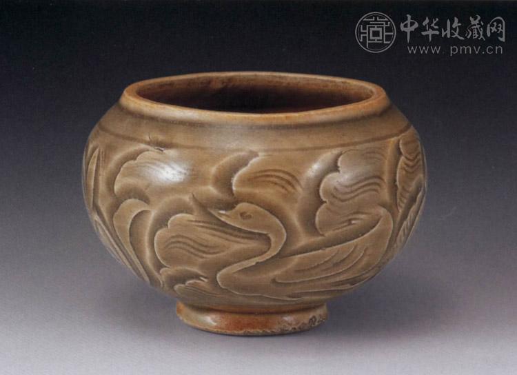 金 耀州窑鹭莲水呈