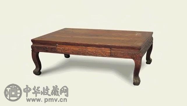 清 黄花梨抽屉式炕桌