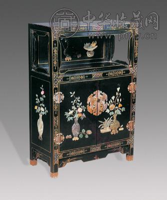 近代 大漆嵌百宝柜