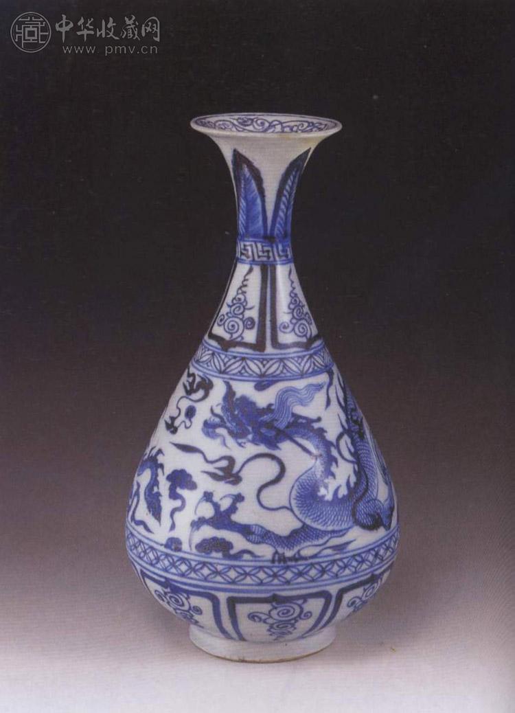 元 青花云龙玉壶春瓶