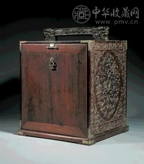 十九世纪 木刻案头小柜