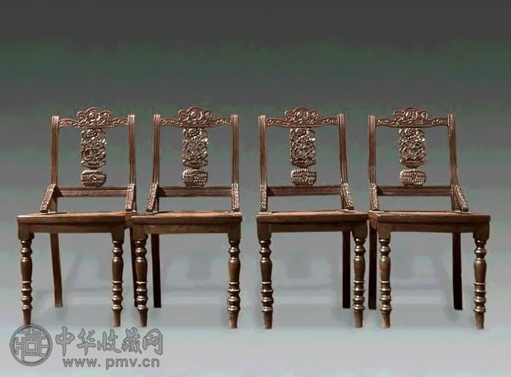 清 红木席面椅子(4只)