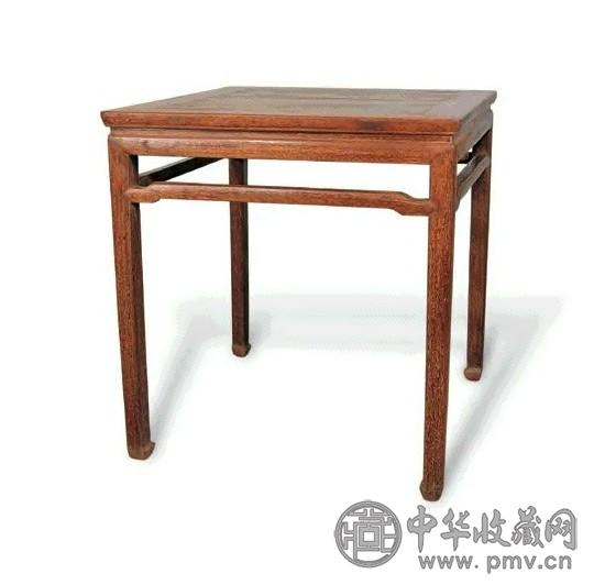 清早期 鸡翅木罗锅枨六仙桌 清早期 鸡翅木罗锅枨六仙桌