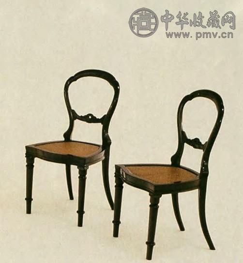 民国 红木西洋式靠背椅(1对)