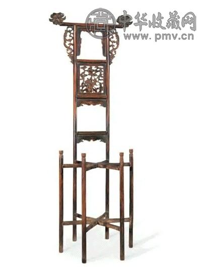 清早期 黄花梨盆架