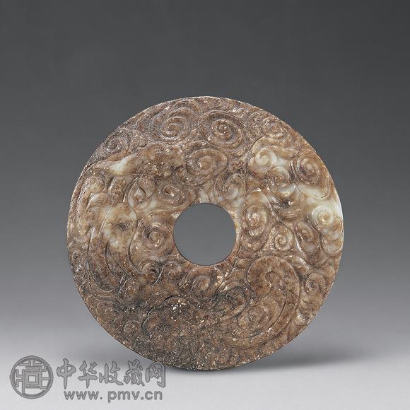 宋 旧玉云龙璧
