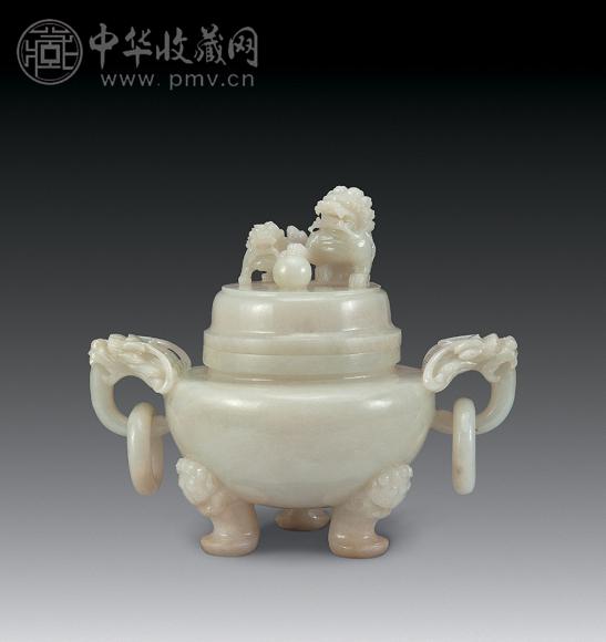 李朝水滴 △60Z1290△中国美術「大彬」款白泥獅子形水滴精雕汉白玉正脸石狮子20