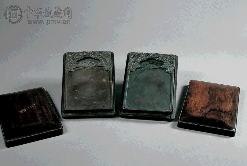 清中期 雕云龙纹端砚(2方)
